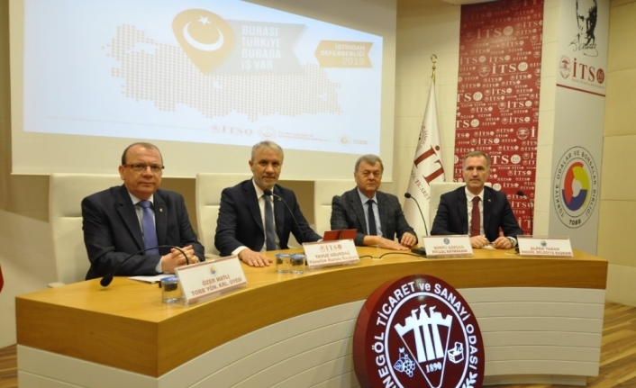 İnegöl Ticaret ve Sanayi Odası (İTSO), Cumhurbaşkanlığı tarafından başlatılan “İstihdam