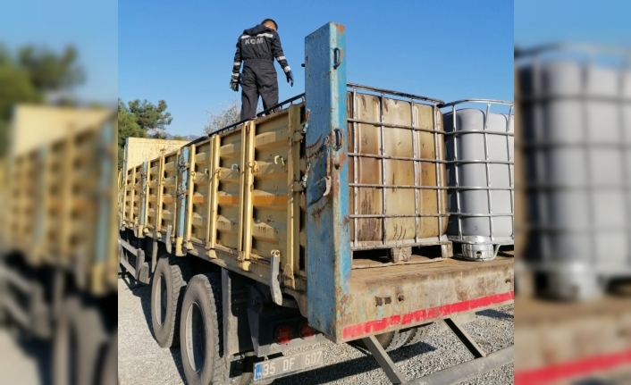  İzmir'in Bornova İlçesinde 5 Bin 50 Litre Kaçak Fuel-oil