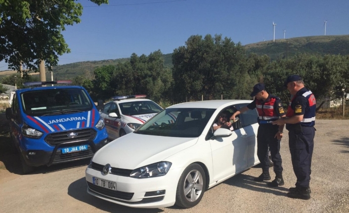 Balıkesir İl Jandarma Komutanlığına bağlı trafik ve asayiş ekipleri, oluşturulan
