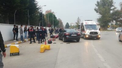  Bursa'nın İnegöl İlçesinde Meydana Gelen Kazada Otomobil İle Motosiklet
