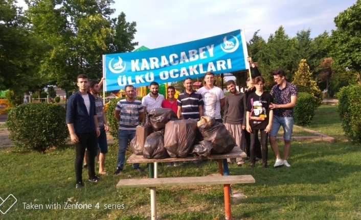 Karacabey Ülkü Ocakları Kültürpark’ta çevre temizliği yaptı.
Karacabey Ülkü Ocaklarına mensup