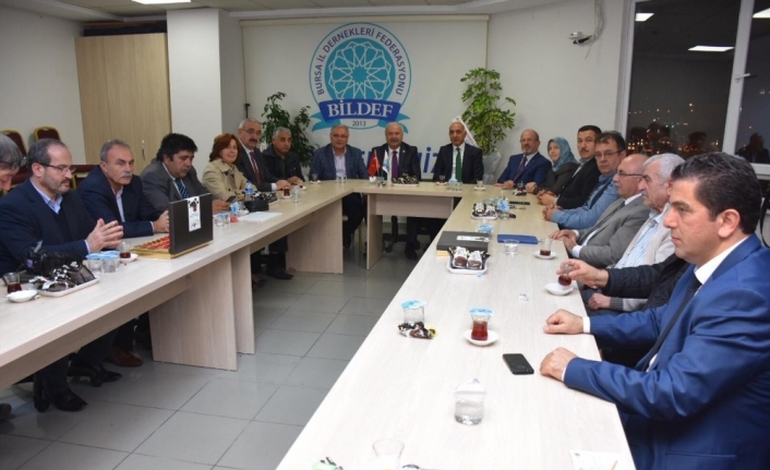  Bursa Kent Konseyi Başkanı Şevket Orhan, Bildef Başkanı Ramazan