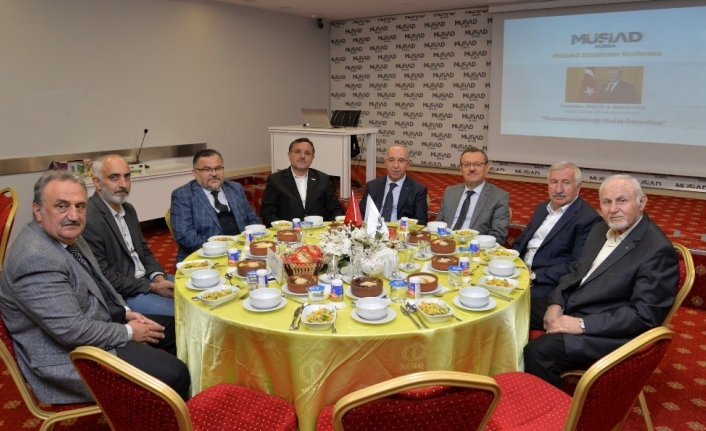  İş Adamlarıyla Bir Araya Gelen Buü Rektörü Prof. Dr.