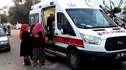 Ekiplerin Kısa Sürede Müdahale Ettiği Yangın Söndürülürken, Korku Yaşayan Kadına