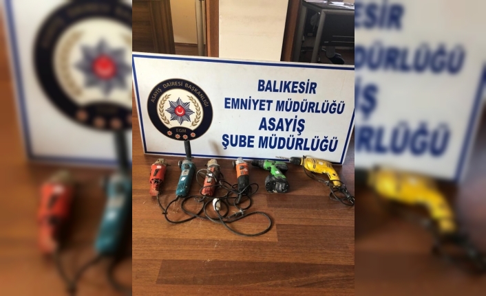 Balıkesir’de marangozlar sitesinde bulunan esnafın dükkanlarından iş malzemelerini çalan hırsız