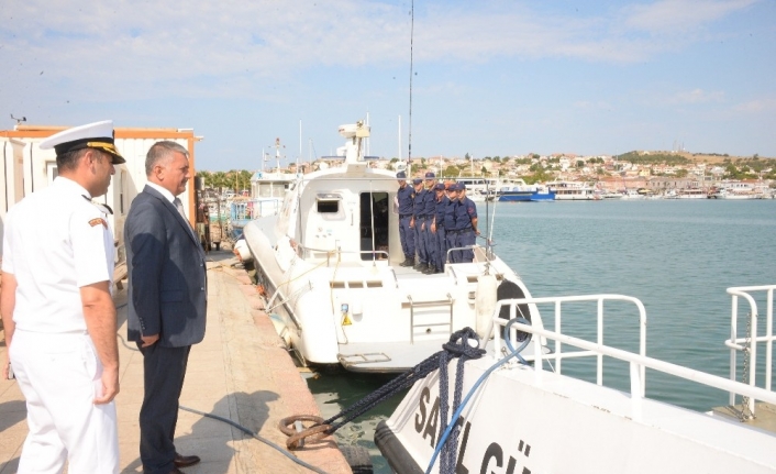  Balıkesir Valisi Ersin Yazıcı, Sahil Güvenlik Komutanlığı Kuzey Ege