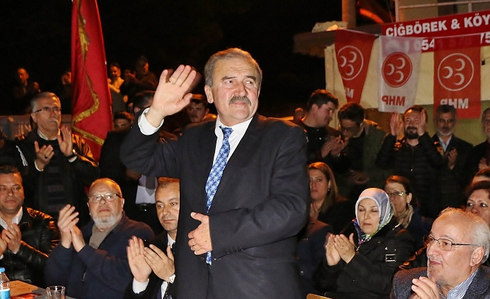 Cumhur İttifakı adayı Tuncay Kılıç beraberindeki Ak Parti ve MHP