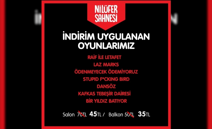  Bursalıları Tiyatroyla Buluşturan Nilüfer Sahnesi, Yeni Sezonda Tiyatro Severleri