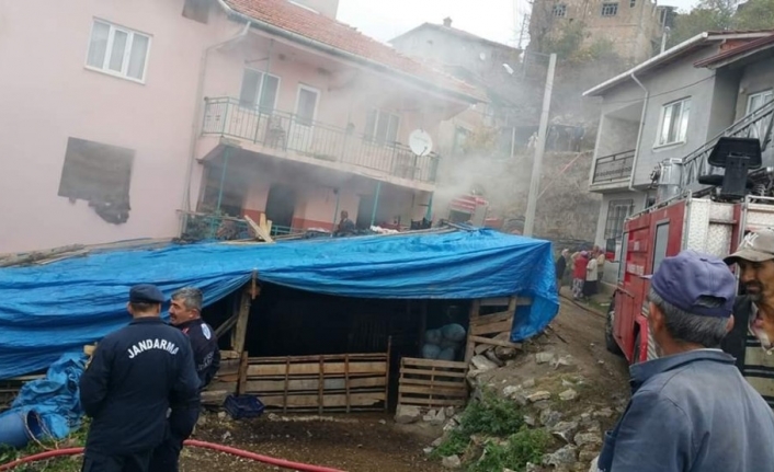 Bursa'nın Keles İlçesinde Hayvanlar İçin Koyulan Otların Tutuşması Sonucunda Çikan