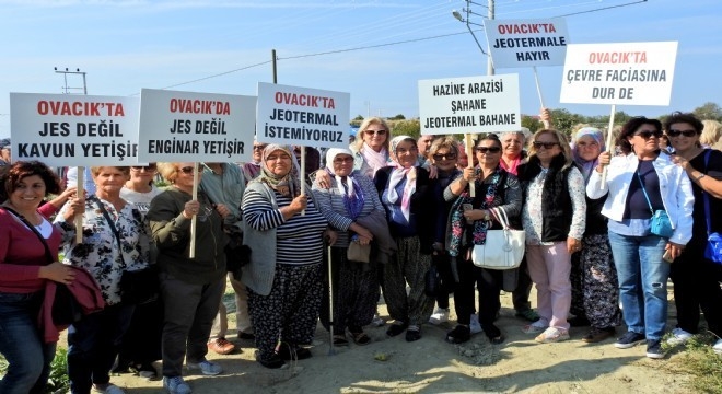 İzmir’in Çeşme ilçesinde, Ovacık’ta açılmak istenen 9 jeotermal kuyuyla ilgili