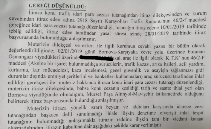  Mahkeme, Emsal Bir Karar Vererek, “idarece Ceza Tutanağından Başka