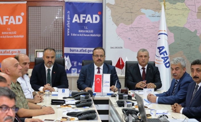  Bursa'da İl Afet Ve Acil Kurum Koordinasyon Kurul Toplantısı