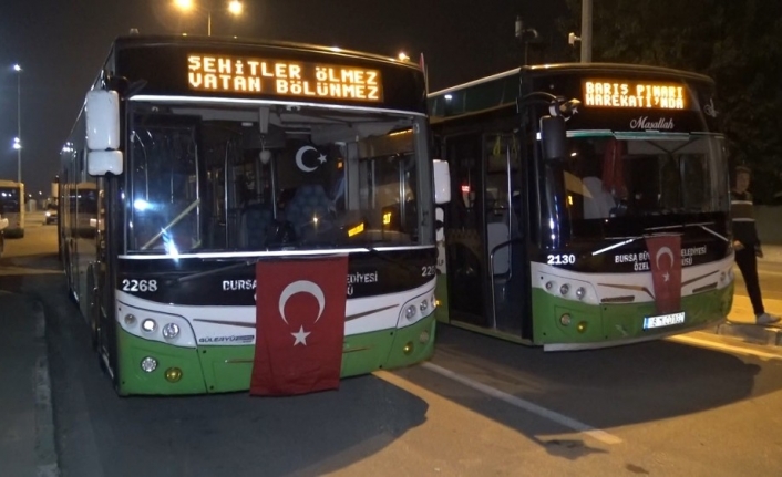  Bursa Özel Halk Otobüsleri Şoförleri, Türk Silahlı Kuvvetleri'nin Düzenlediği