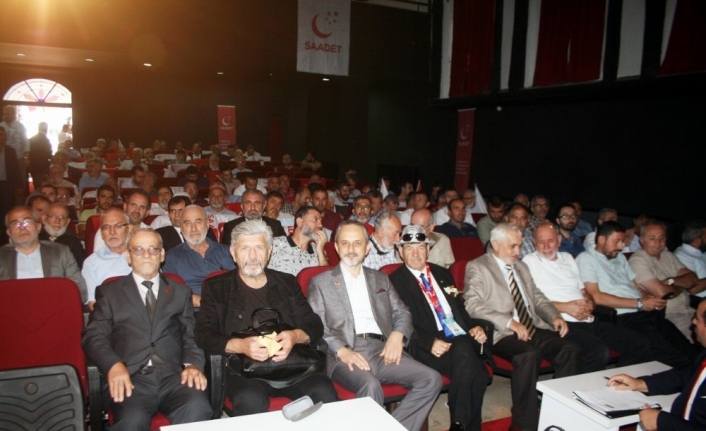  Mudanya'da 7. Olağan Genel Kurulunu Gerçekleştiren Saadet Partisi'nde Uzun