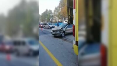  Mazot Yüklü Tankerden Yola Akan Mazot Kazaya Neden Oldu.