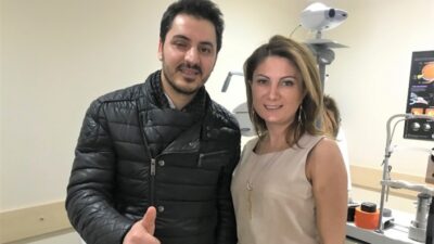 Evde fitness yaparken ağırlık kaldırma kayışının kopup gözüne çarpmasıyla görme