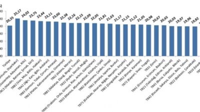 TÜİK Balıkesir Bölge Müdürlüğünden yapılan açıklamaya göre, Balıkesir ve Çanakkale