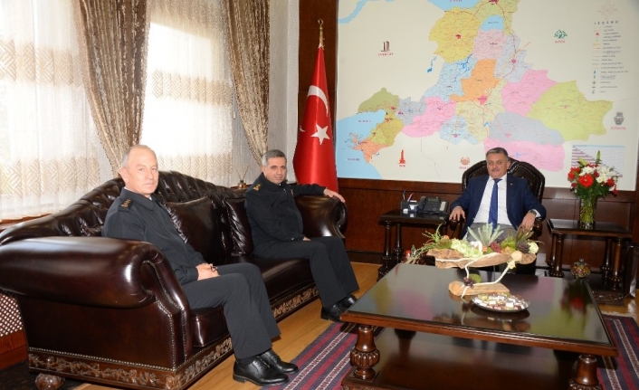 Tümgeneral Balıbek, Vali Yazıcı'yı Ziyaret Etti