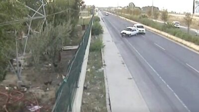  İzmir'in Menemen İlçesinde Meydana Gelen Korkunç Kaza Güvenlik Kameraları