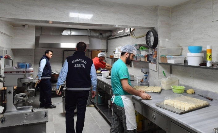 Osmangazi Belediyesi, ramazan öncesi fırınlar başta olmak üzere pasta ve